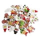 thumbnail image 3 of 100 piezas de pintura mixta botones de Navidad embellecimiento decoración artesanía, 3 of 3