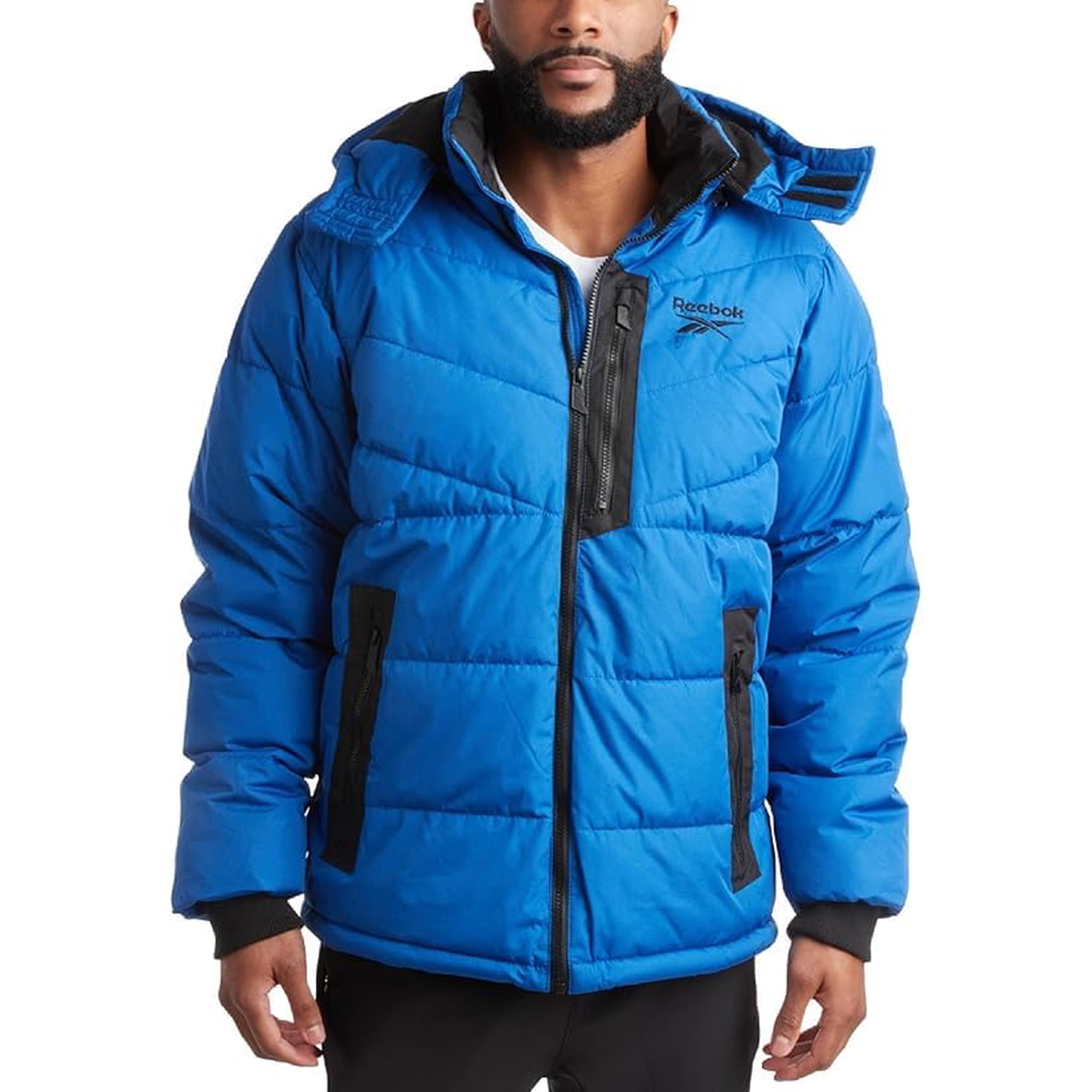 Chaqueta De Invierno Reebok Thick Heavyweight Para Hombre, Azul S