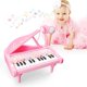thumbnail image 5 of Piano Toy Love&Mini Pink para niñas de 1 año o más con micrófono, 5 of 9