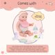 thumbnail image 4 of Set de cuidado y alimentación para muñecas LullaBaby Meal Time, 14 pulgadas, 4 of 7