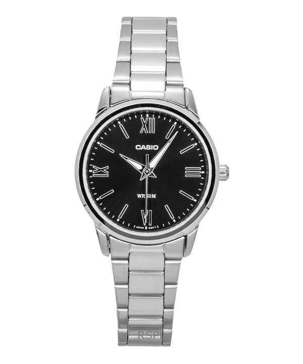 Reloj Analógico Casio Ltp-1303Dd-1Av Acero Inoxidable Negro Mujer