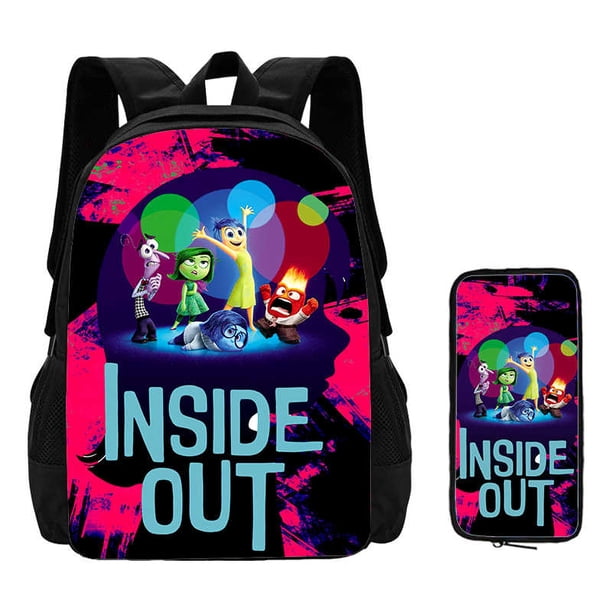 2Pcs Set Inside Mochila Out School Backpack with Pencil Case ,Cartoon School Bags for Boys Girls ,Children Backpack for Pupil