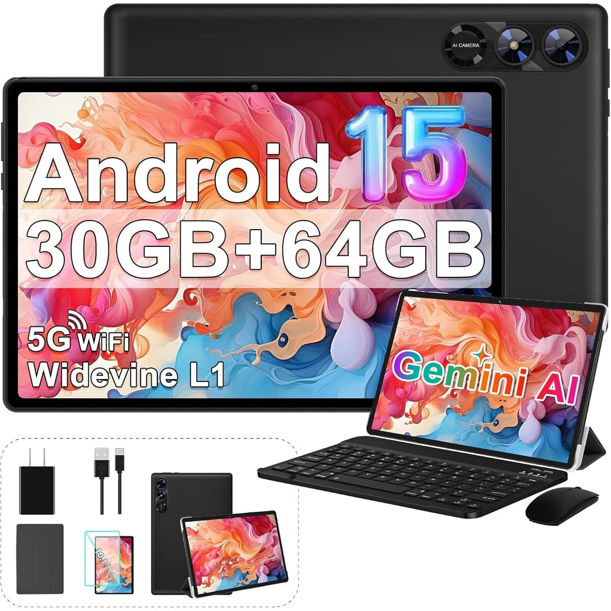 Tablet Fezawio F11 10 Android 15 30gb Ram 64gb Gemini Ai