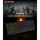 thumbnail image 3 of Teclado gamer impermeable retroiluminado español negro, 3 of 3