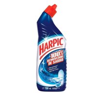 Gel Limpiador Desinfectante Para Inodoros 100% Removedor De Sarro Botella 750 Ml Harpic
