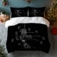 thumbnail image 1 of 3pcs Bedding Set Featuring Gun Disassembly Diagrams Made of Durable And Wrinkle-Resistant Polyester, 1 of 1