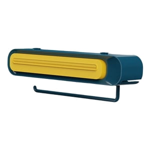 Bothyi - Dispensador De Plástico Para Envolver, Almacenamiento De Cocina, 50X330Mm, Tamaño Interior, Azul Y Amarillo