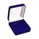 thumbnail image 1 of Caja de almacenamiento de desafío para monedas de colección, caja de presentación, caja de joyería, exhibición de monedas con material cubierto de ter Azul, 1 of 5