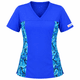 thumbnail image 1 of Delantal Mujer tela elasticada C/aplic. estampada al costado. Azul Rey, 1 of 3