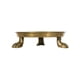 thumbnail image 2 of Plato con forma de pata Alice Lane Home Collection, dorado, pequeño, 2 of 9