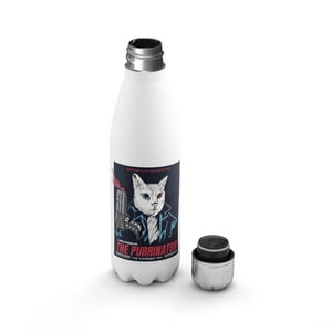 Creango - Botella Agua Termica Gato Exterminador De Acero Inoxidable