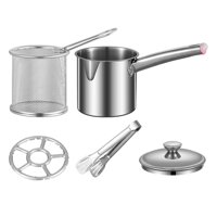 Magideal - Olla Freidora, Sartén, Patatas Fritas, Cocina, Freidora De Aceite Portátil, Olla De Cocina, Utensilios De Cocina Para Uso Doméstico, Tienda De Verdura Estilo H