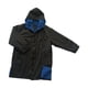 thumbnail image 2 of Niños Con Capucha Cambio De Bata Chaqueta Traje Outwear Abrigo De Lluvia Cálido Surf Swim Parka Azul Negro, 2 of 5