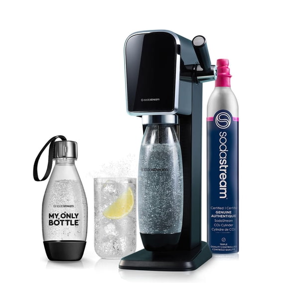 Máquina para hacer agua con gas Sodastream Art con cilindro de CO2 y botellas