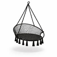 Genérica - Silla Columpio Colgante Natural Redondo Adulto 80X60X120