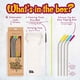 thumbnail image 2 of Pajitas reutilizables de acero inoxidable Softy Straws, 2 of 8