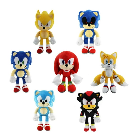 Juguete Pack 6 Peluches De Sonic Y Sus Amigos 30cm Infantil