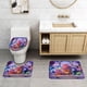 thumbnail image 2 of Intensa-Mente Juego de 3 alfombras de baño de coral fleece: tapete de baño + alfombra de inodoro en forma de U + funda de tapa de inodoro en forma de O, 2 of 6