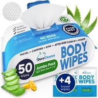 Toallitas Corporales Duracleanse Xl Para Bañar Adultos, 50 Unidades O Más, 4 Viajes