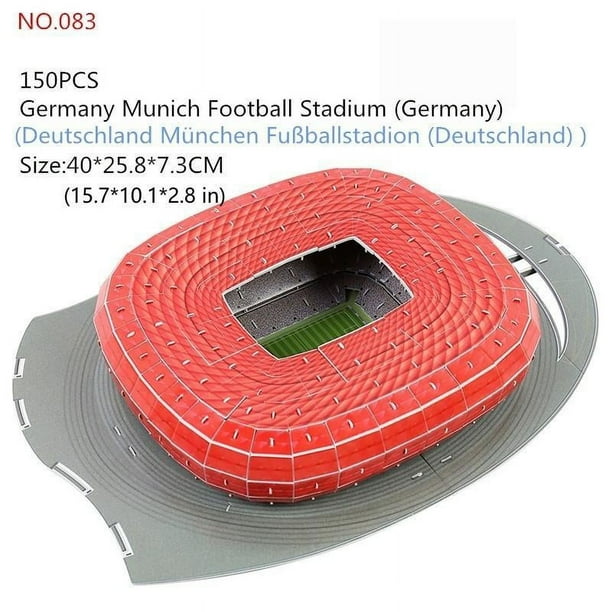 3D Puzzle Model Football Soccer Field Model Souvenirs Paper Jigsaw Model Gift For Fans