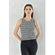 thumbnail image 2 of Polera Musculosa Mujer Negro Rayado Sin Mangas Talla S, 2 of 3