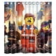 thumbnail image 1 of Cortina de ducha de la película Carton The Lego, juego de cortinas de baño con ganchos, tamaño 66 x 72 pulgadas, 1 of 3