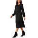 thumbnail image 4 of Vestidos de Otoño para Mujer INSPIRE CHIC Manga Larga Cuello Redondo Vestido Casual de Punto en Línea A con Bolsillos S Negro, 4 of 6