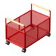 thumbnail image 4 of Caja De Almacenamiento Debajo Del Escritorio, Estantería De Juguete Con Asa, Carrito Organizador De Archivos Con Ruedas, 25 Cm X 38 Cm X 30 Cm, 4 of 5