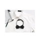 thumbnail image 5 of INSPIRE CHIC Pajaritas Pre-Anudadas a Rayas para Hombre, Fiesta de Boda, Negro, Talla Única, 5 of 5