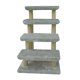 thumbnail image 1 of Escalera para mascotas Cowboy de 4 peldaños, 40 cm, gris, con alfombra desmontable, 1 of 6