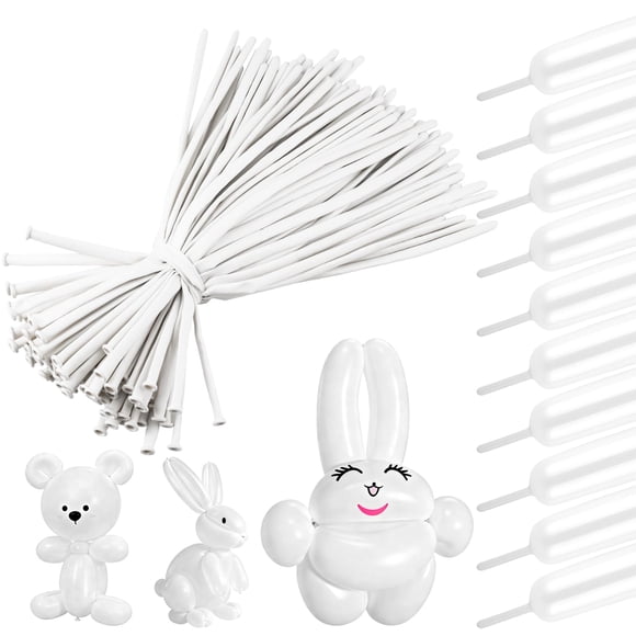 Globos YXYL 260 blancos, 100 piezas, látex premium para decoración