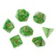 thumbnail image 2 of Dados Poliédricos De 7 Piezas Para Juegos De Fiesta De Dados De Dragones Y Mazmorras Amarillo Verde, 2 of 3