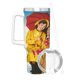 thumbnail image 3 of Cantando Bajo la Lluvia Vaso aislado de acero inoxidable con asa, diseño temático, regalo para familia, amigos y fans; incluye pajita y encaja en el portavasos estándar, 40 oz, 3 of 6