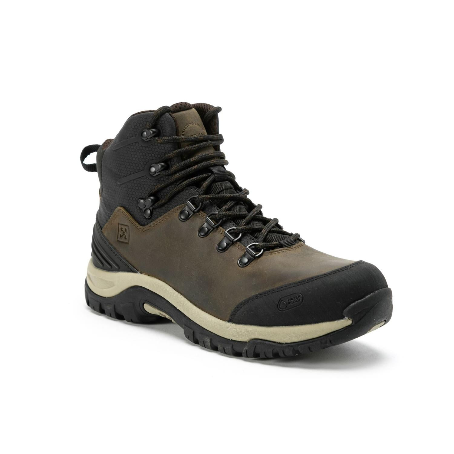 Botines Waterproof Hombre Cuero Y Textil Outdoor Fiordo-6-23 Cardinale Cafe 40