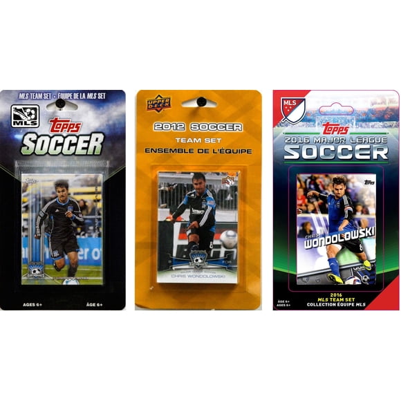 Sets de tarjetas coleccionables C&I Collectables MLS San Jose Earthquakes