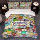 thumbnail image 1 of 3pcs Chucky Fenster Themed Printed Three-Piece Bedding Set Soft Duvet Cover And Two Pillowcases, 1 of 5