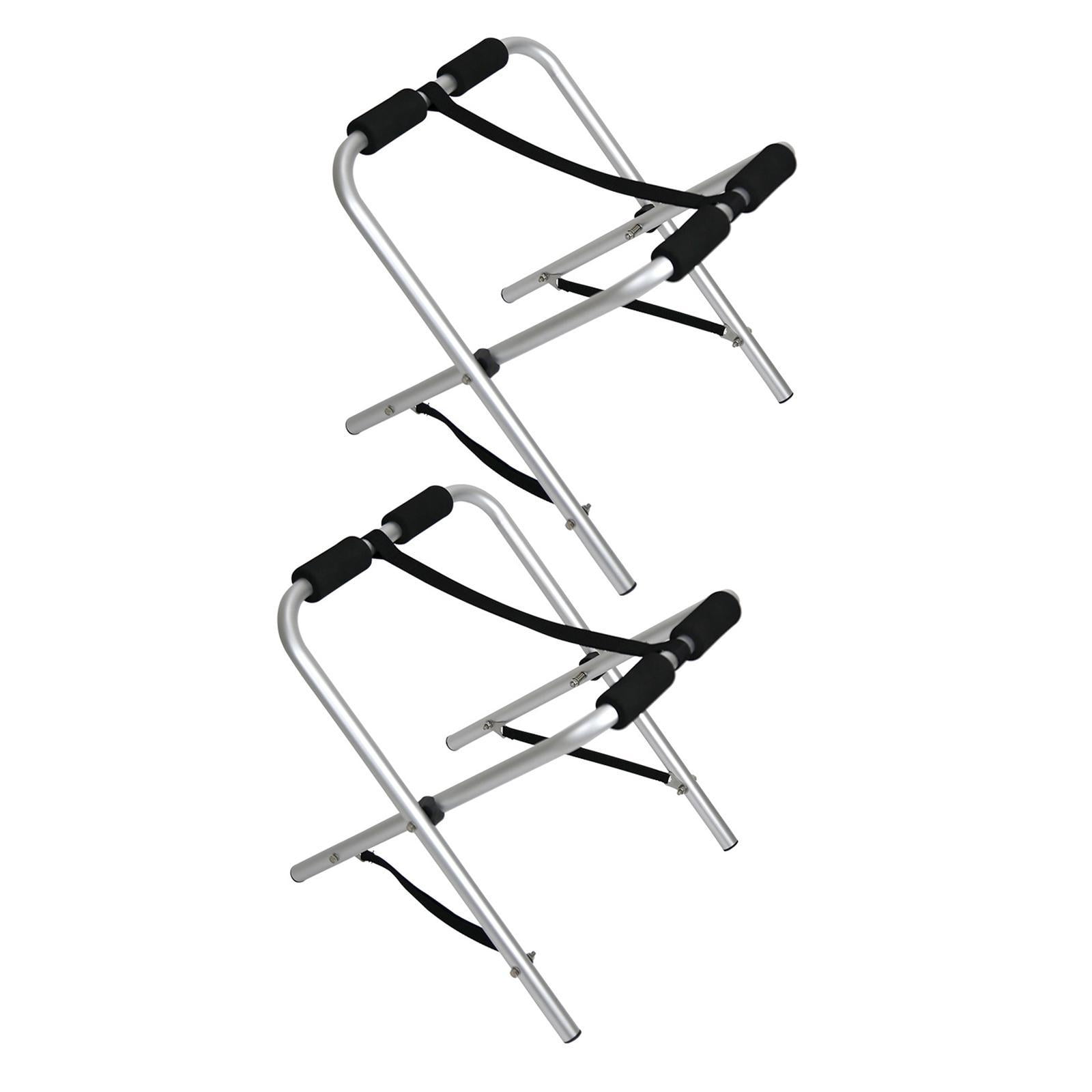 Magideal - 2 Soportes Plegables Para Kayak, Soportes Para Tablas De Paddle, Soportes Para Engranajes, Estantes De Pie Portátiles De Alta Resistencia, Estantes De