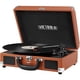 thumbnail image 1 of Tocadiscos Vintage De 3 Velocidades Bluetooth Cognac, 1 of 3