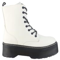 Botin Chalada Mujer Poolh-9 Blanco Plataforma