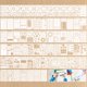 thumbnail image 1 of Set de Plantillas Bsenhe 10 × 18 cm 72 piezas para planificador y diario, 1 of 8