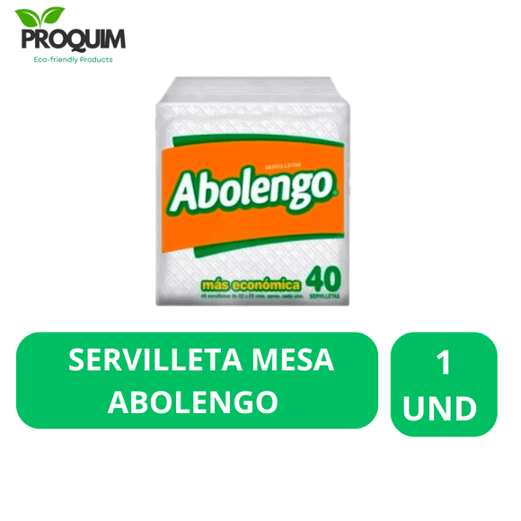 Servilleta Abolengo 23x22 40 Unid Paquete