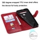 thumbnail image 5 of Funda con Cremallera para LG K41S, Carcasa Cartera de Cuero PU con Soporte y Tarjetero, 5 of 5