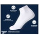 thumbnail image 3 of Calcetines deportivos acolchados Reebok Comfort de corte cuarto para mujer, 3 of 7