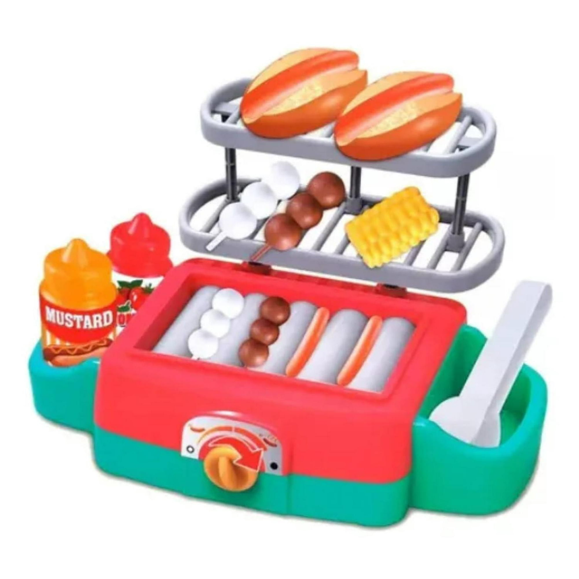 Genérico - Juego De Parrilla Y Completos Para Niños Rojo