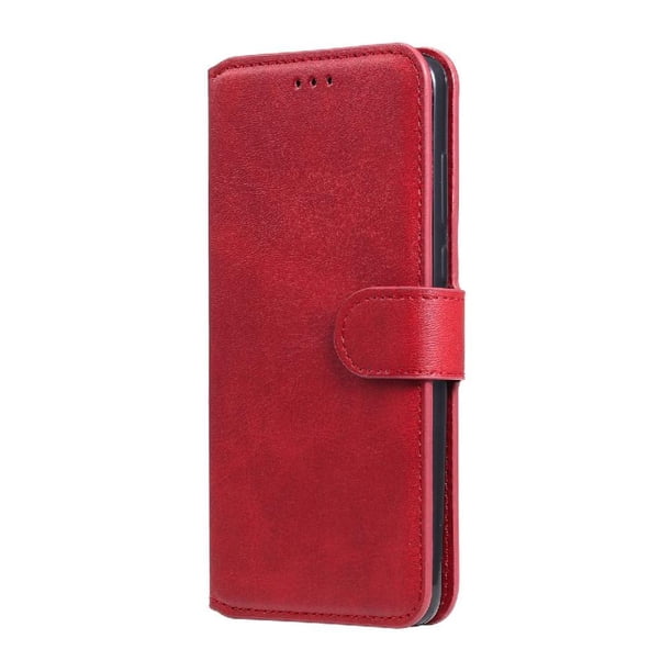 Funda Billetera para Xiaomi Redmi Note 11 Pro Plus 5G con Porta Tarjetas y Soporte Ajustable Rojo
