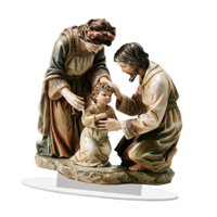 Magideal - Letrero Acrílico Decorativo 2D De La Sagrada Familia, Artesanía, Decoración Religiosa Para El Hogar, Adorno De Escritorio Para Comedor, Escritorio Y A