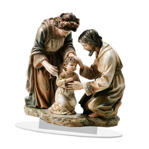 Magideal - Letrero Acrílico Decorativo 2D De La Sagrada Familia, Artesanía, Decoración Religiosa Para El Hogar, Adorno De Escritorio Para Comedor, Escritorio Y A