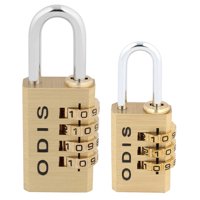 Pack Casillero: 2 Candados Combinación Odis 3 Y 4 Diales