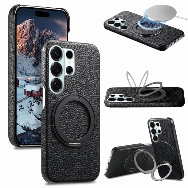 Funda FOXDOCK para Samsung Galaxy S26 Ultra con soporte 360°, protección avanzada y magnetismo-negro