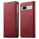 thumbnail image 1 of Funda Billetera de Cuero para [Google Pixel 7a], Bloqueo RFID, Tarjetas y Soporte Rojo, 1 of 5